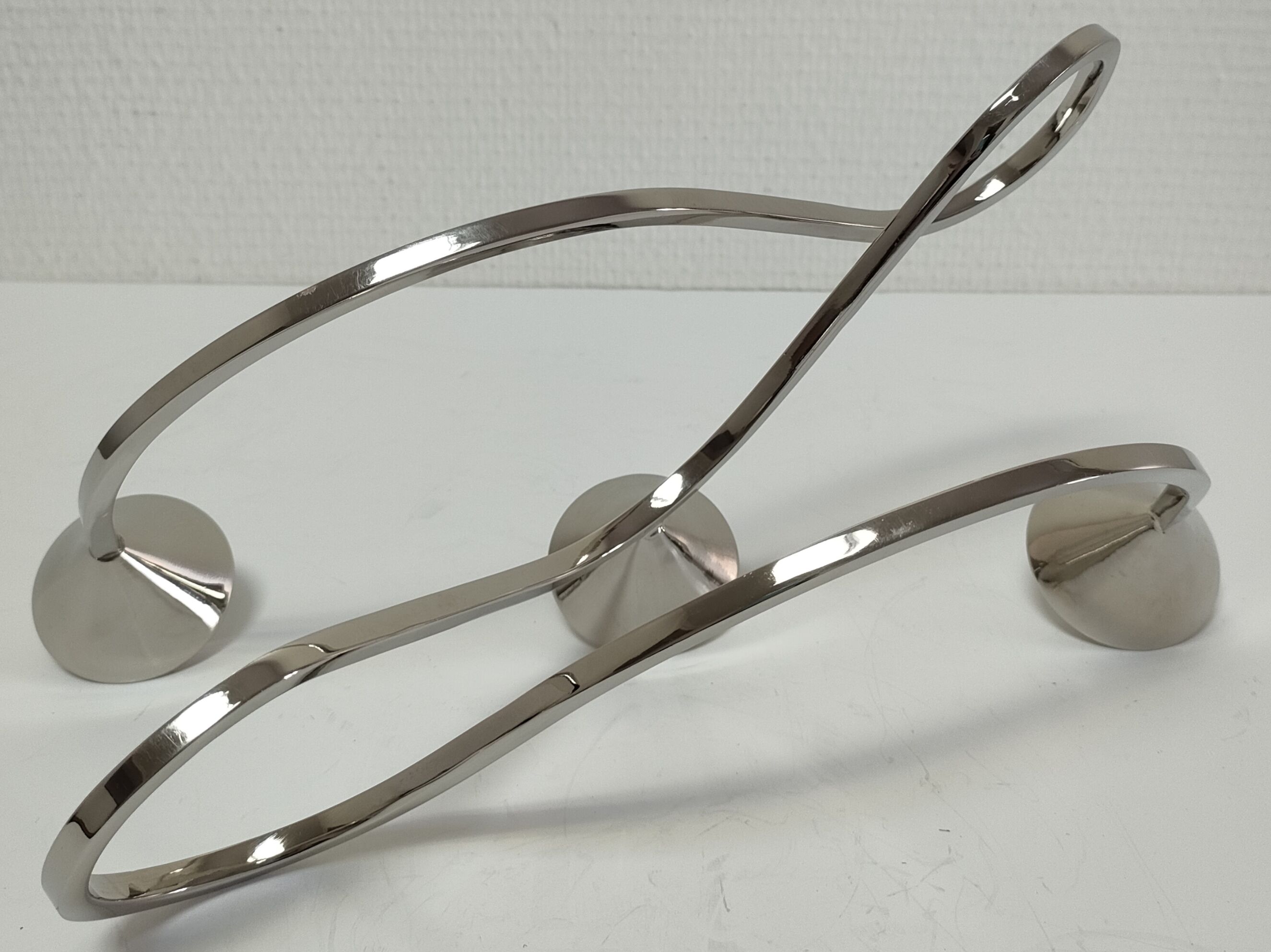 Candle holder brass chrome contemporary design