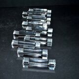 Set of 10 designer crystal knife rests, minimalist style