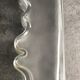 Vase in thick glass with frosted effect stamped by claus josef riedel
