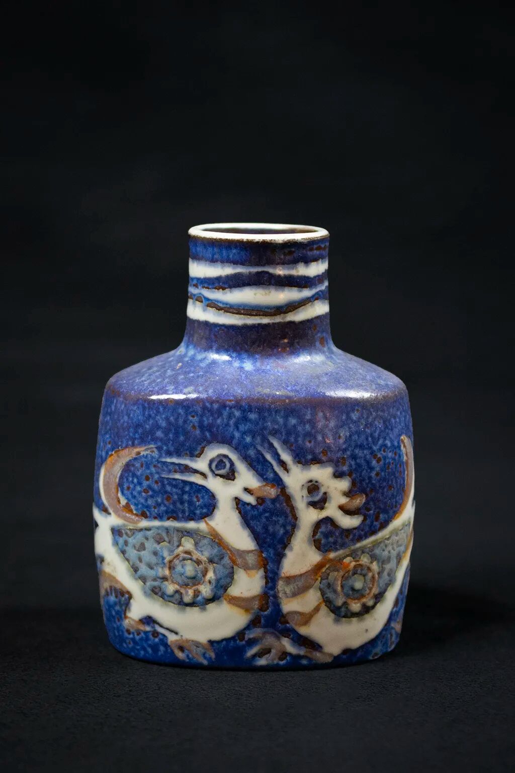 Royal Copenhagen “Baca” earthenware soliflore, Nils Thorsson, 60s/70s