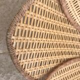 Suspension flower in rattan canning 1970