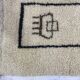 Handmade wool Berber rug 200 X 100 CM