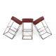 De Sede set of 3 DS 218/55 leather bar stools by Paolo Piva, 2000