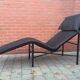 Leather lounge chair  by wrong Björklund  1980 s