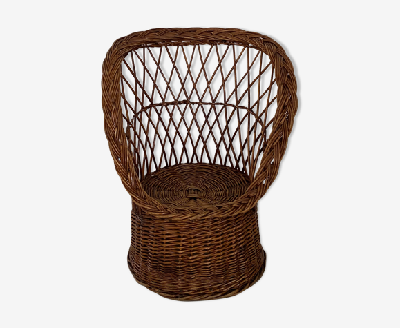 Fauteuil osier enfant