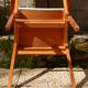 Pair of Bridge skai and wood chairs years 70's