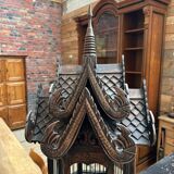 Handcrafted teak cage