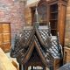 Handcrafted teak cage