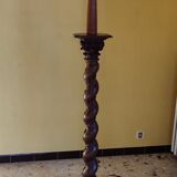 Wooden floor lamp