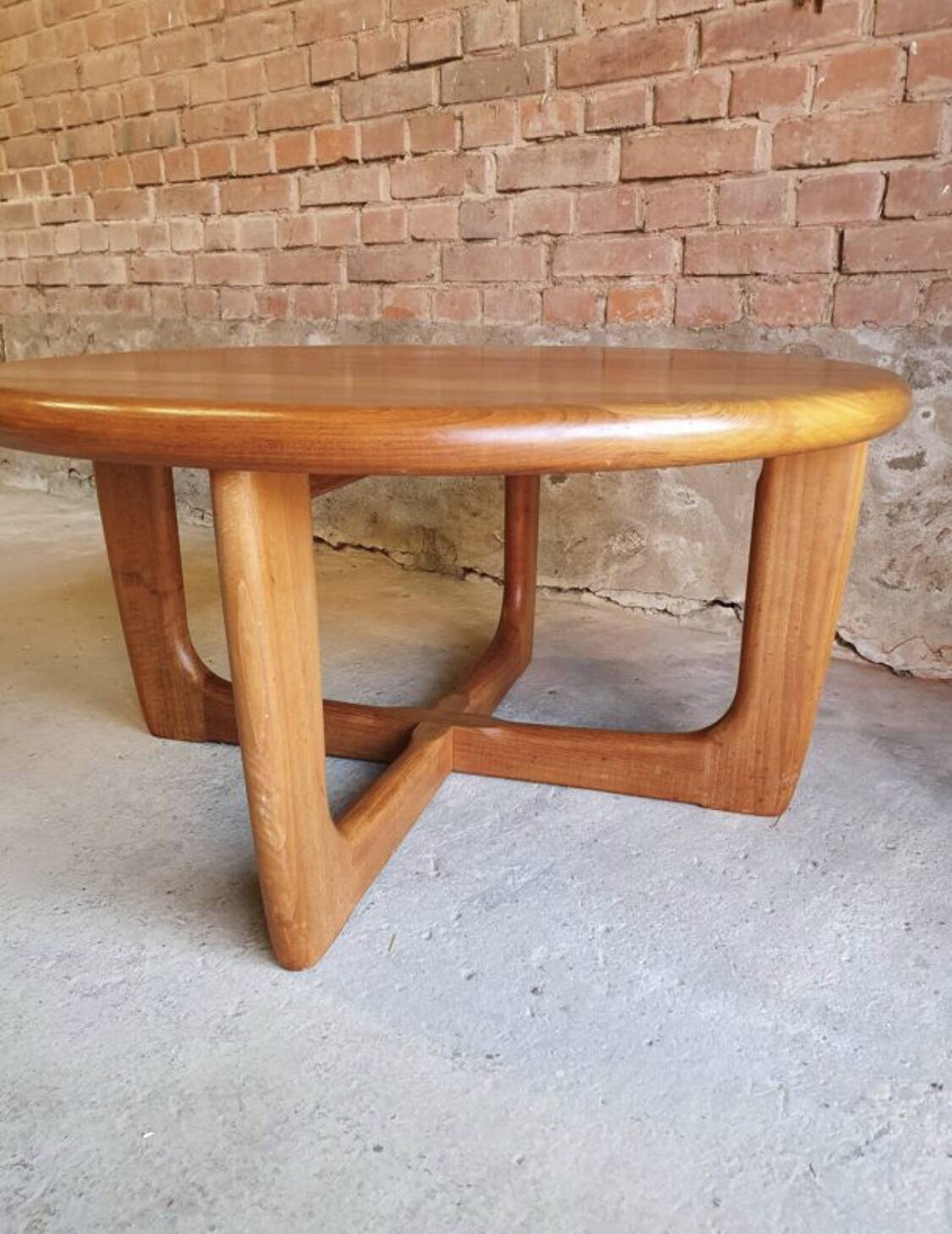 Teak coffee table by Niels Bach Denmark 1970
