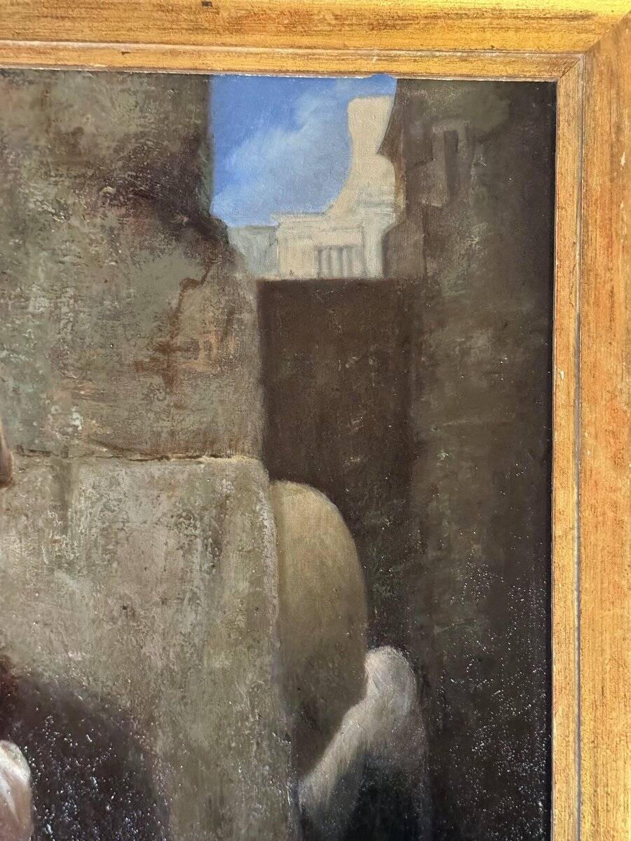 Maternity or Young Peasant Woman and Her Child, Signed C Bühler, Italy 19th C.