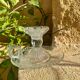 Glass hand candle holders