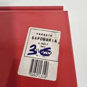 Vintage Italian Red Metal Trays / Mid-Century Modern Decorative Servin