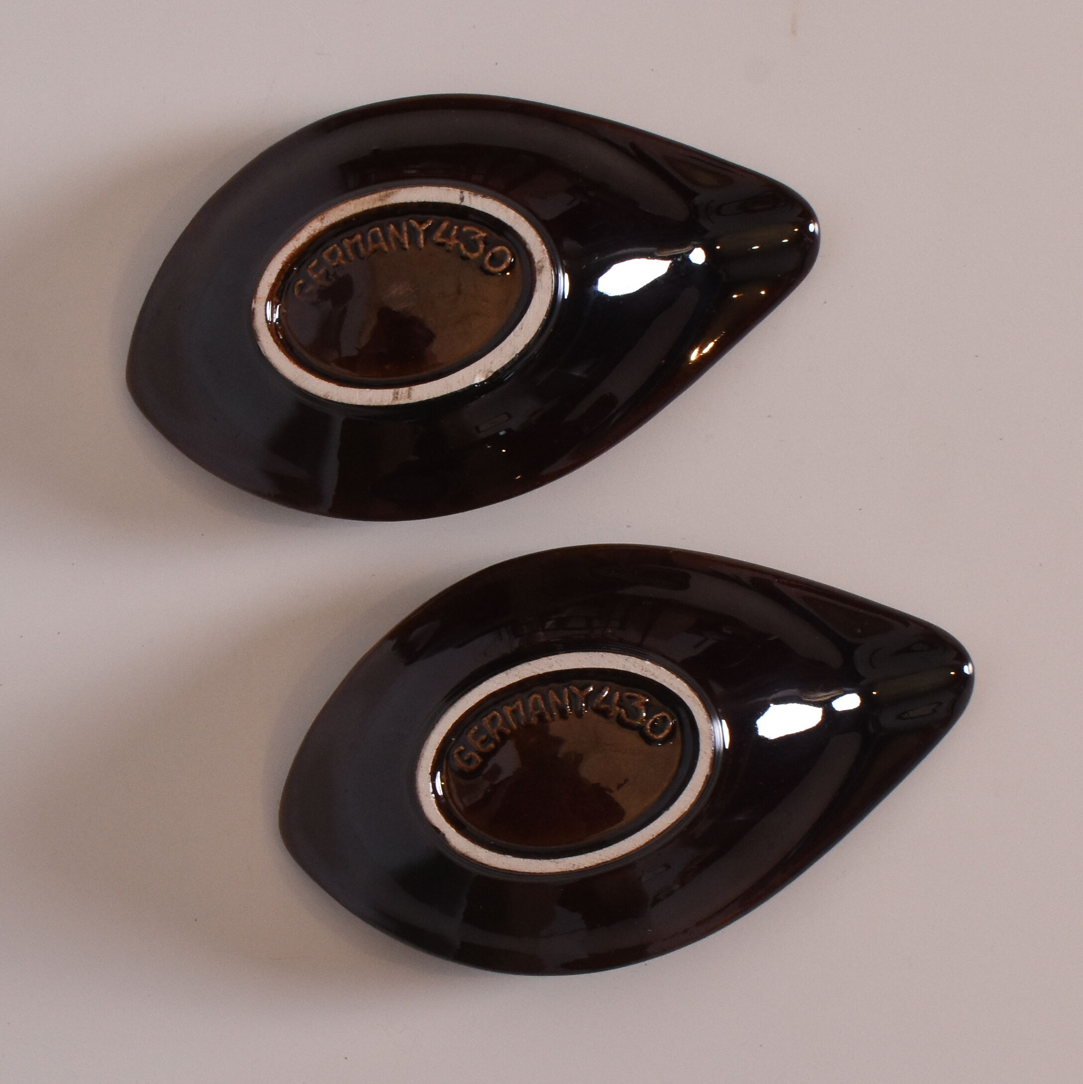 Pair of ashtrays, Jasba Keramik, Germany, 1970s