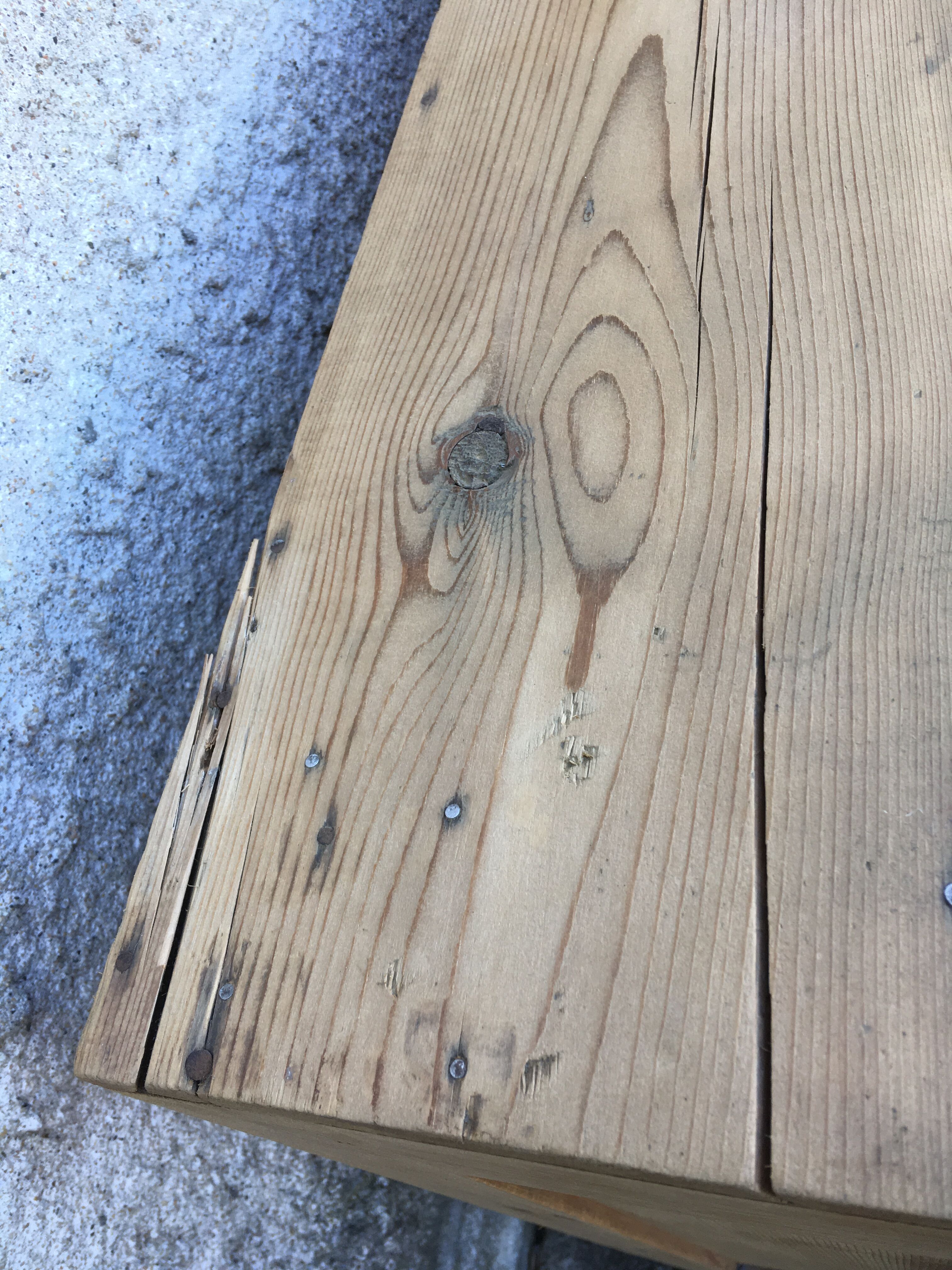 Old retro vintage chest of drawers 3 drawers wooden crude façade oak