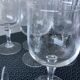 Crystal glasses chiseled on foot Vierzon