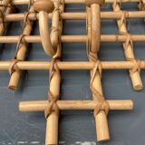 Bamboo wall coat rack