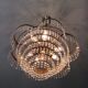 Crystal grapevine waterfall chandelier 60s-70s