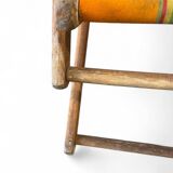 Vintage orange folding garden chair / beach chair