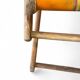 Chaise de jardin pliante vintage orange / chaise de plage