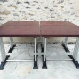 Lot de 4 tables bistrot "Lelong"