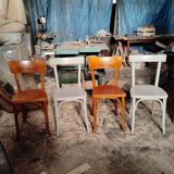 4 chaises bistrot déparaillées