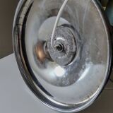 Chrome and brown space age lamp base 1970