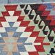 Kilim Long Wide Multicolor Geometric Stlye Vintage Kilim Rug, 199x320 Cm