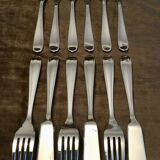 6 cutlery in poisson christofle dax
