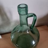 Old glass bottle green tones