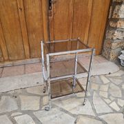 Vintage wheeled dessert table
