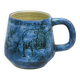 Jacques Blin Mug – Blue glazed earthenware with incised decoration of fantastic animals