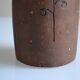 Bottle vase decorative flowers ceramic signature with fish to identify.