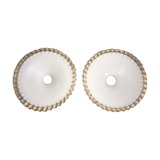2 opalines for hanging lamp