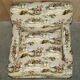 Pair of Custom Love Seat Howard Armchairs Mulberry Morning Gallop Velvet