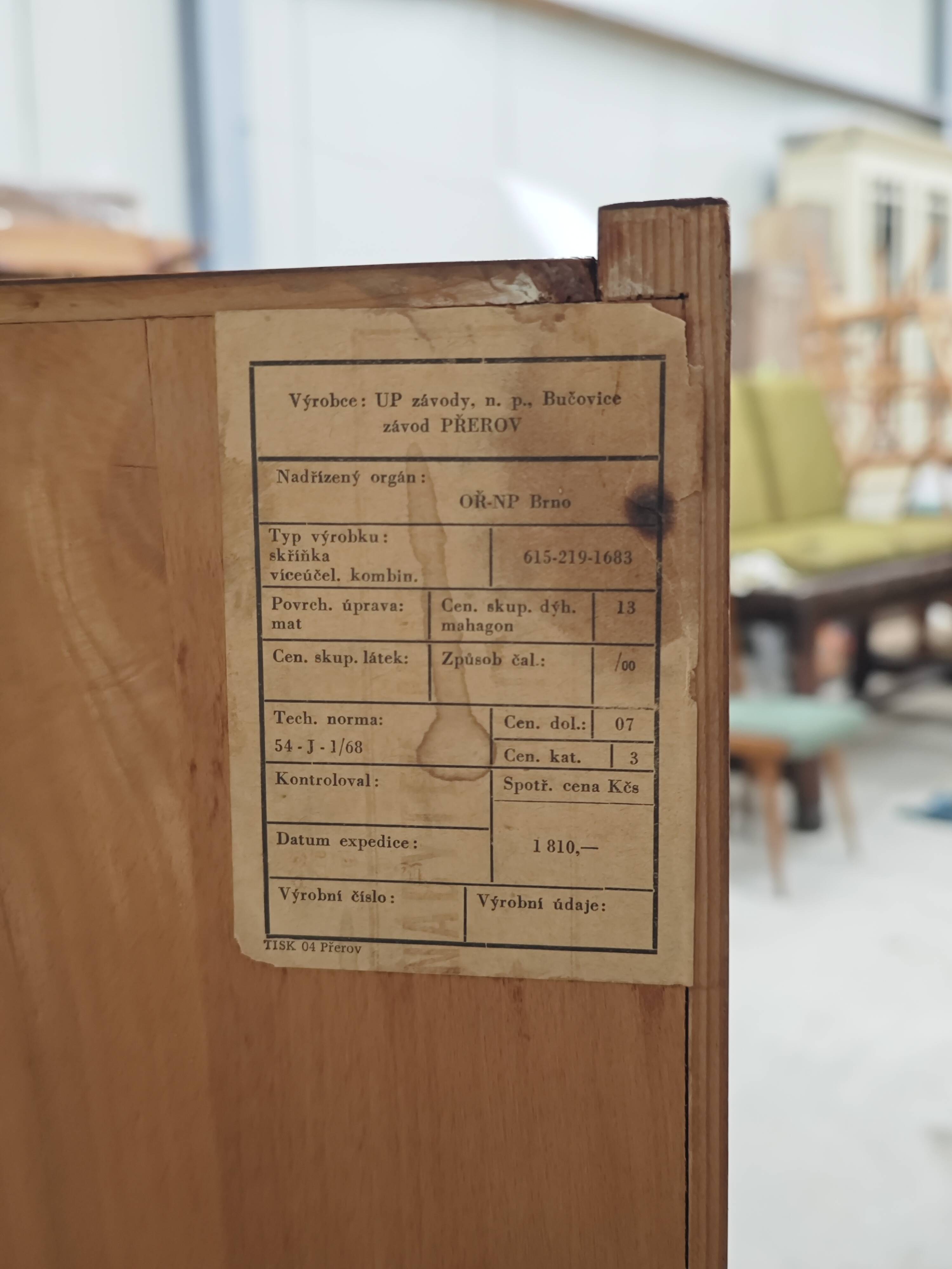 Office Secretary by Frantisek Mezulanik for Up Zavody 1960