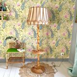 Vintage rattan floor lamp