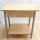 Bedside table in formica imitation wood / vintage 60s-70s