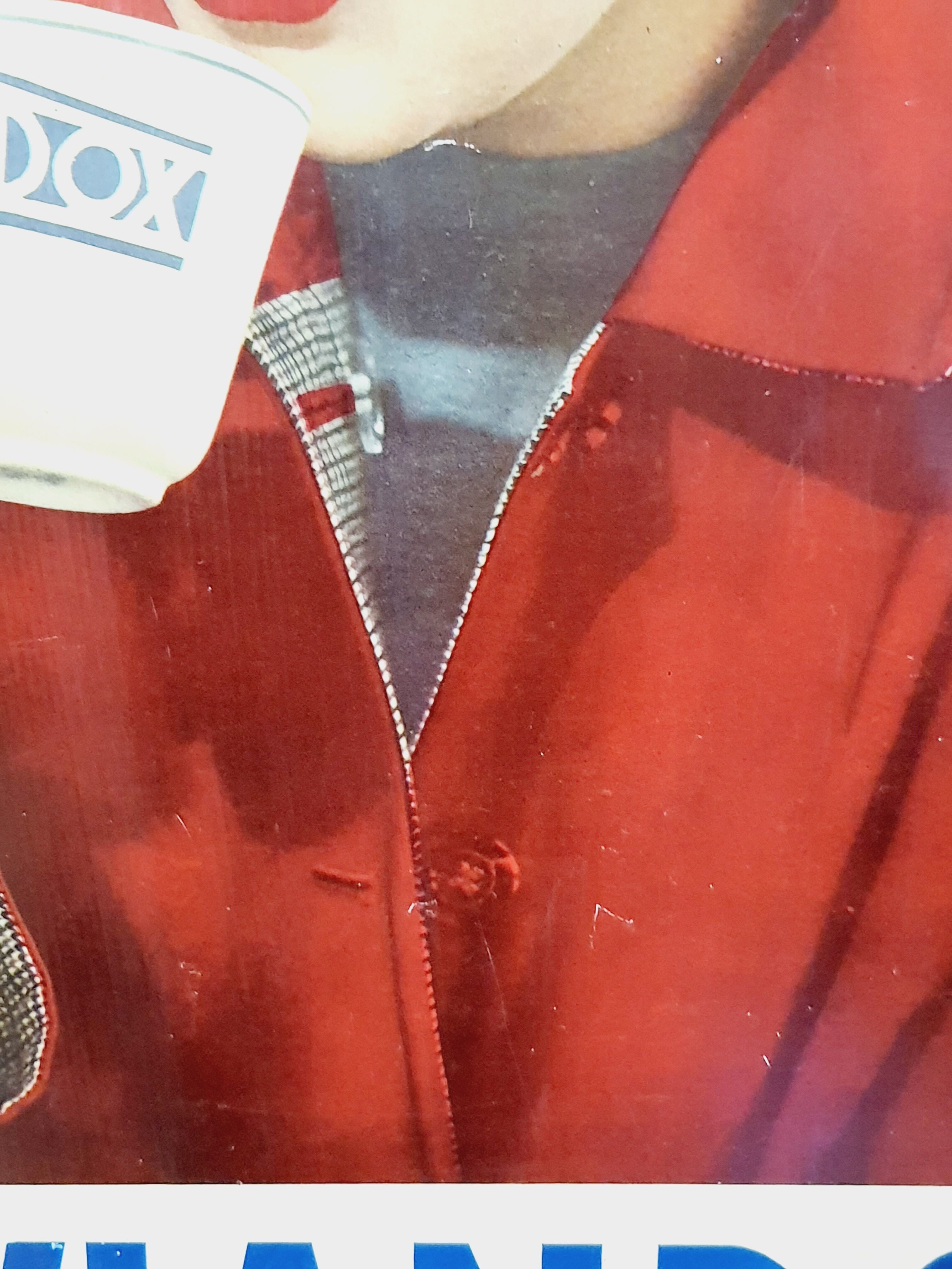 Viandox Pin up 1950s enamelled sheet metal plate