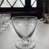 10 verre à vin ciselé 1960