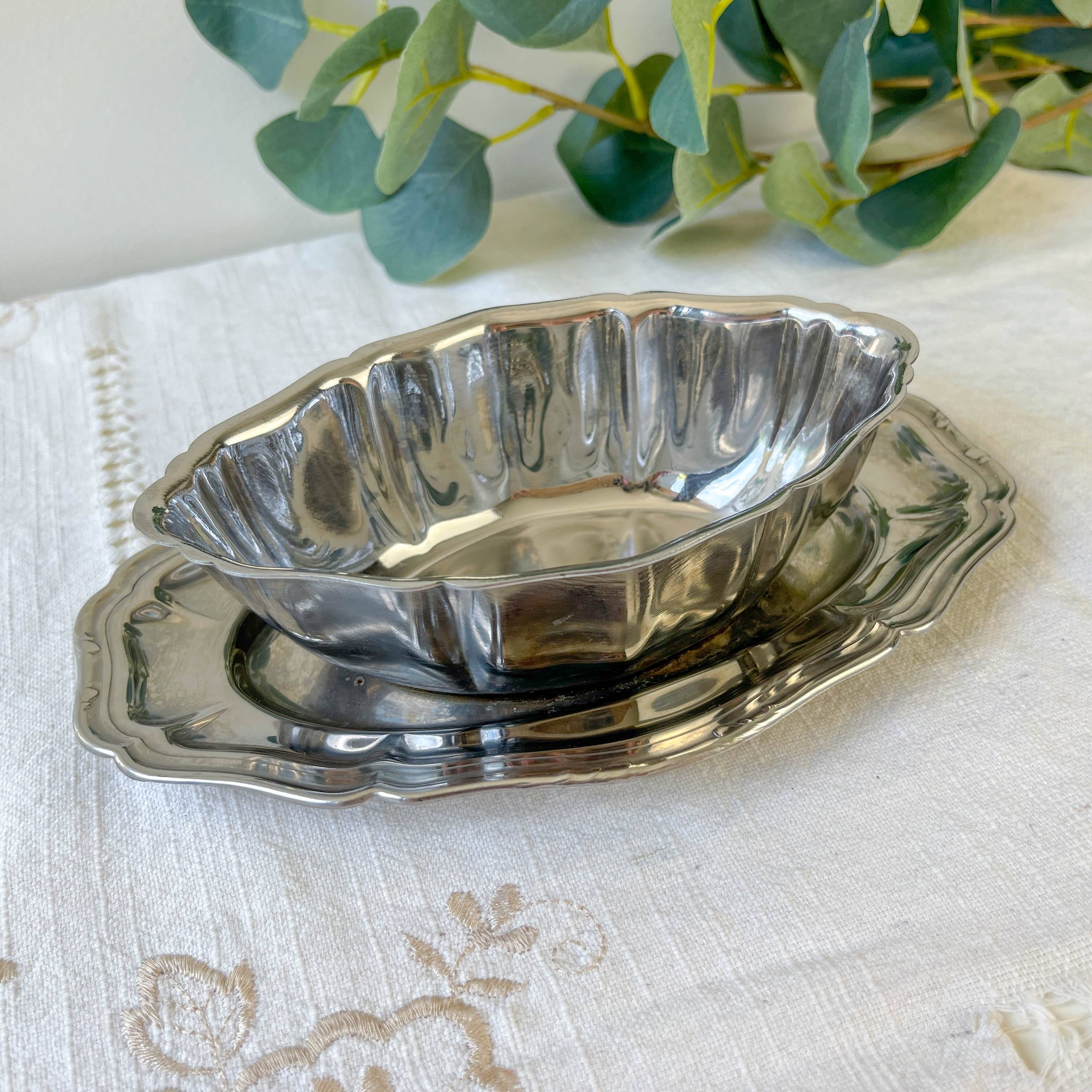 Vintage Stainless Steel Sauceboat Guy Degrenne 70s