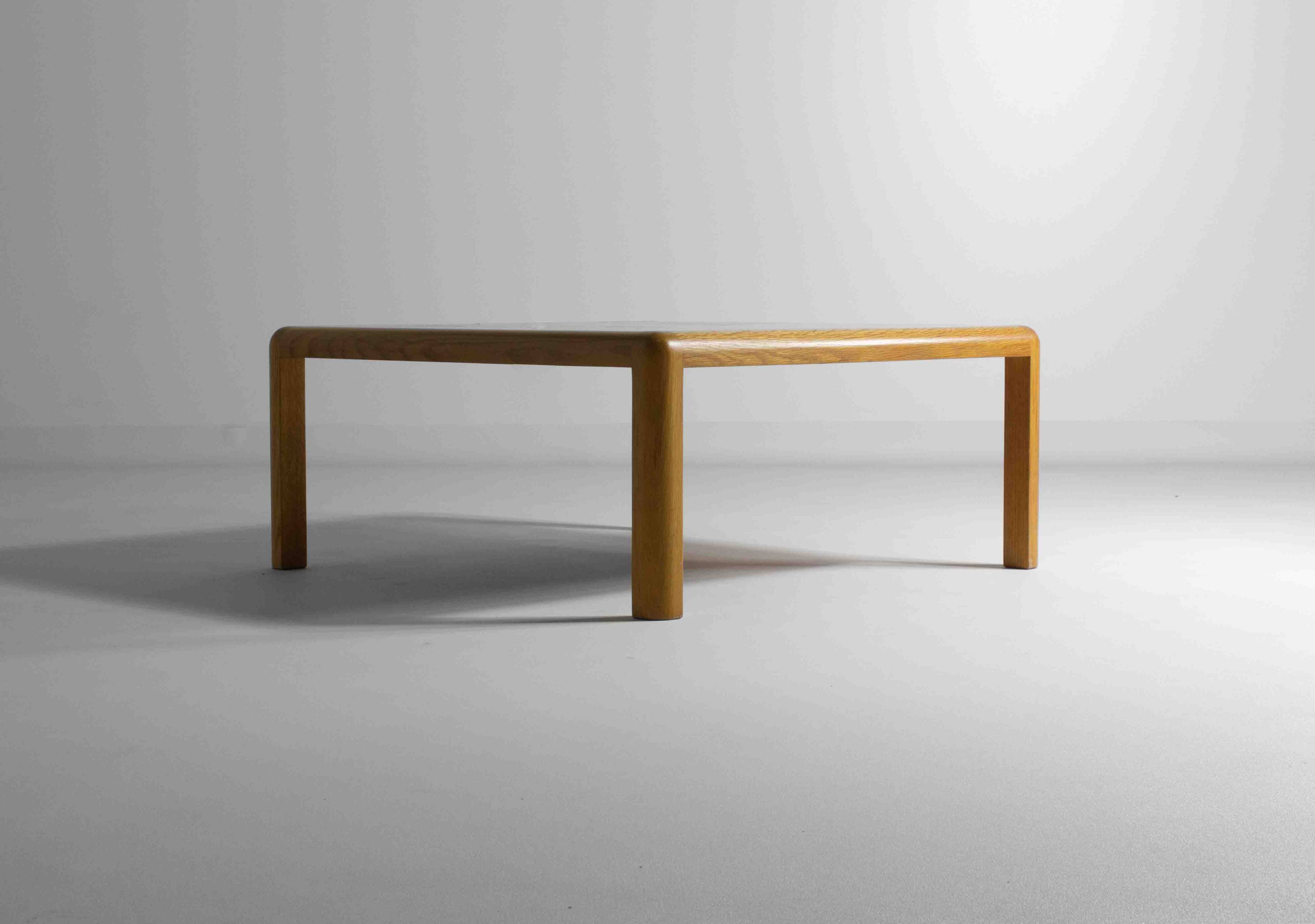 Minimalist coffee table by Van den Berghe - Pauvers, Belgium 1970s