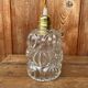 Vintage structured glass pendant globe.