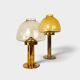 Pair of brass candle holders by Hans-Agne Jakobsson L102/32, Sweden, 1970.