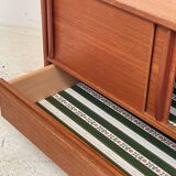 Teak bedside table/chest of drawers, 1960s