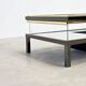 Rare Maison Jansen (attr.) sliding coffee table with bottle holder