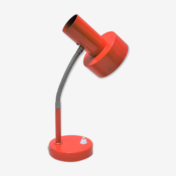 Lampe de bureau rouge années 70