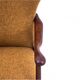 Yellow vintage armchair in bouclé fabric, Denmark, 1960s. After restoration.