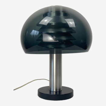 Space age aluminum mushroom dome lamp by Hans Agne Jakobsson for Markaryd, Sweden 1960s