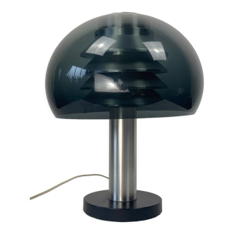 Space age aluminum mushroom dome lamp by Hans Agne Jakobsson for Markaryd, Sweden 1960s